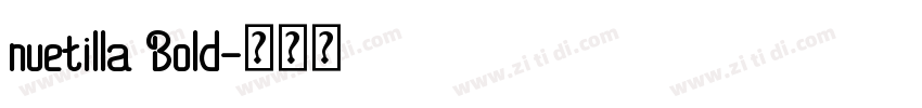nuetilla Bold字体转换